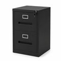 Metall-Aktenschrank mit 2 Schubladen 72 cm Schwarz