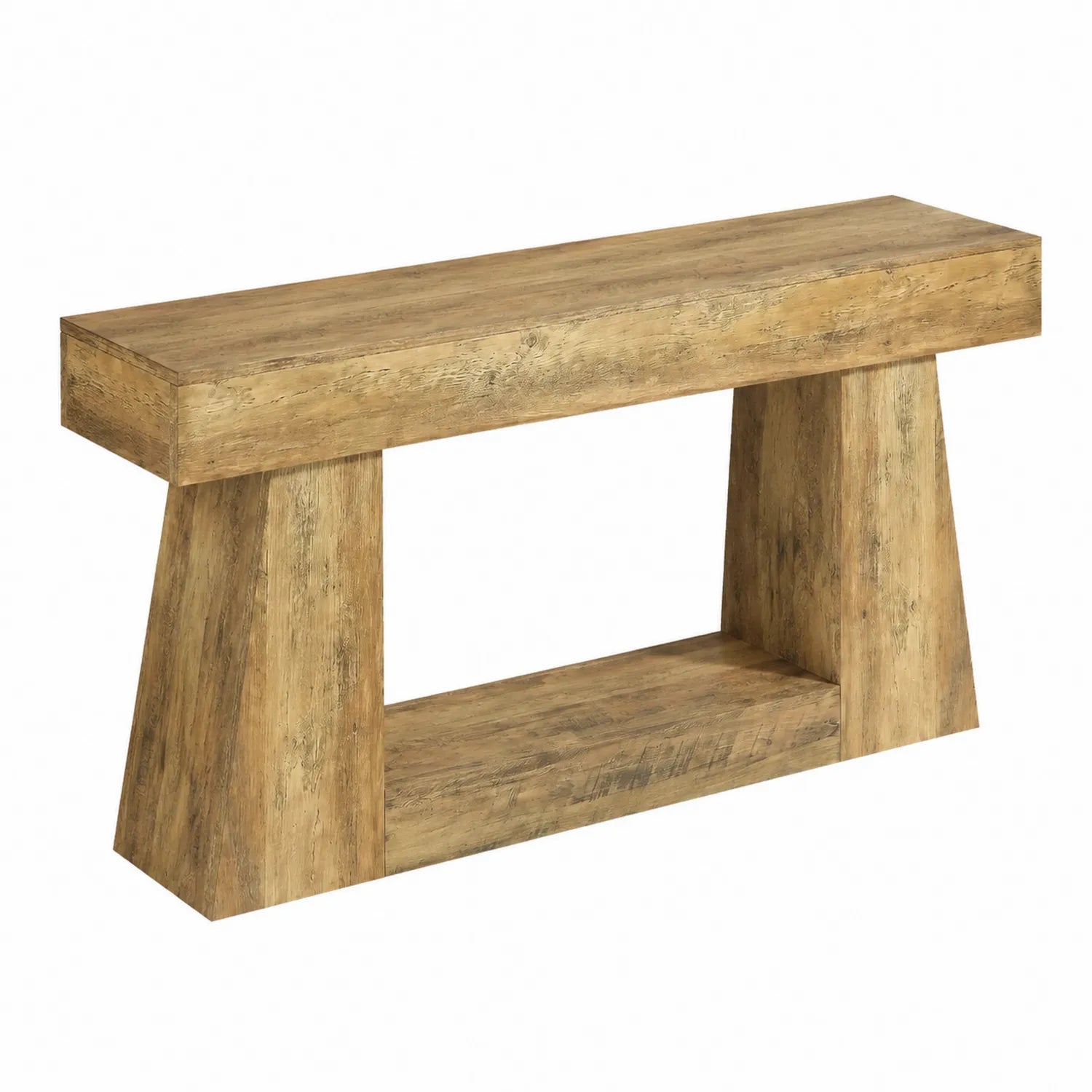 Konsolentisch rechteckig Holz Natur 120x30x75cm