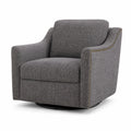 Grauer Sessel aus Textil 80 x 75 x 85 cm