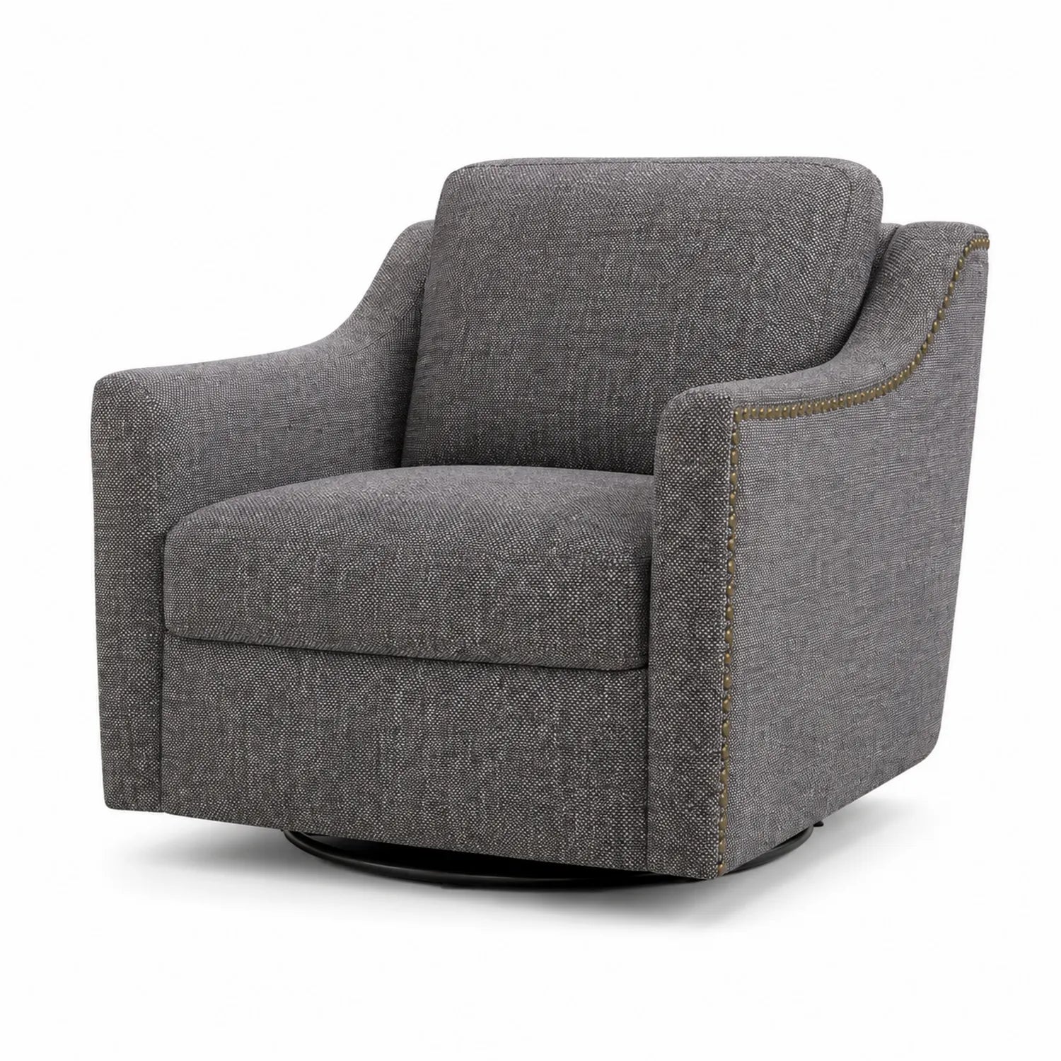 Grauer Sessel aus Textil 80 x 75 x 85 cm