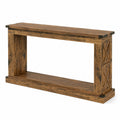 Konsolentisch Holz rechteckig 120x30x80cm Braun